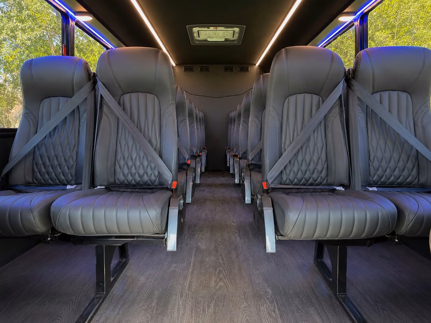 18 passenger minibus inside