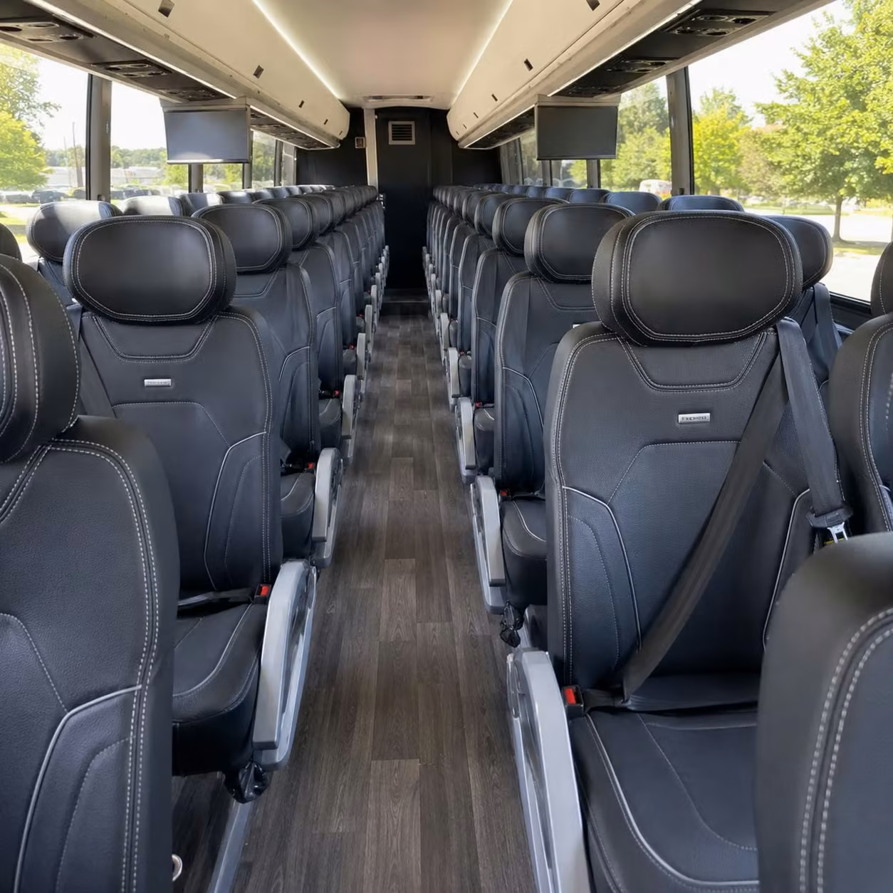 honolulu charter bus rental interior