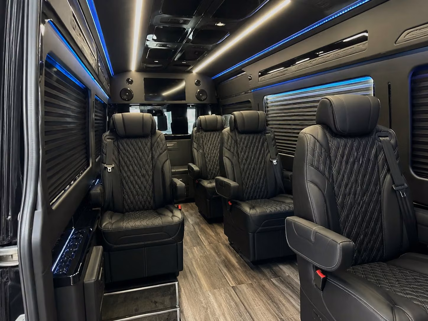 sprinter van with driver inside